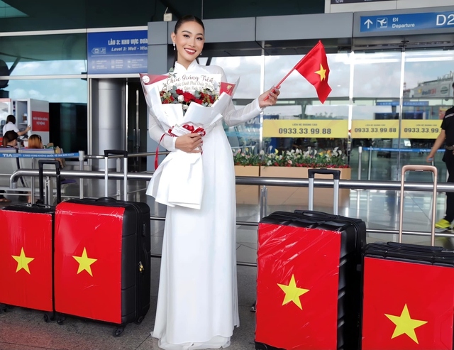 Giang Tien departs for Miss World Tourism 2023 in Sri Lanka